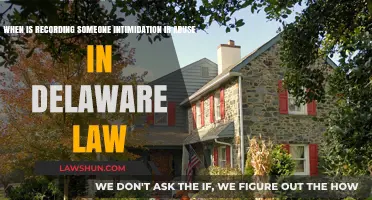 Delaware Law: When Does Recording Cross into Intimidation or Abuse?