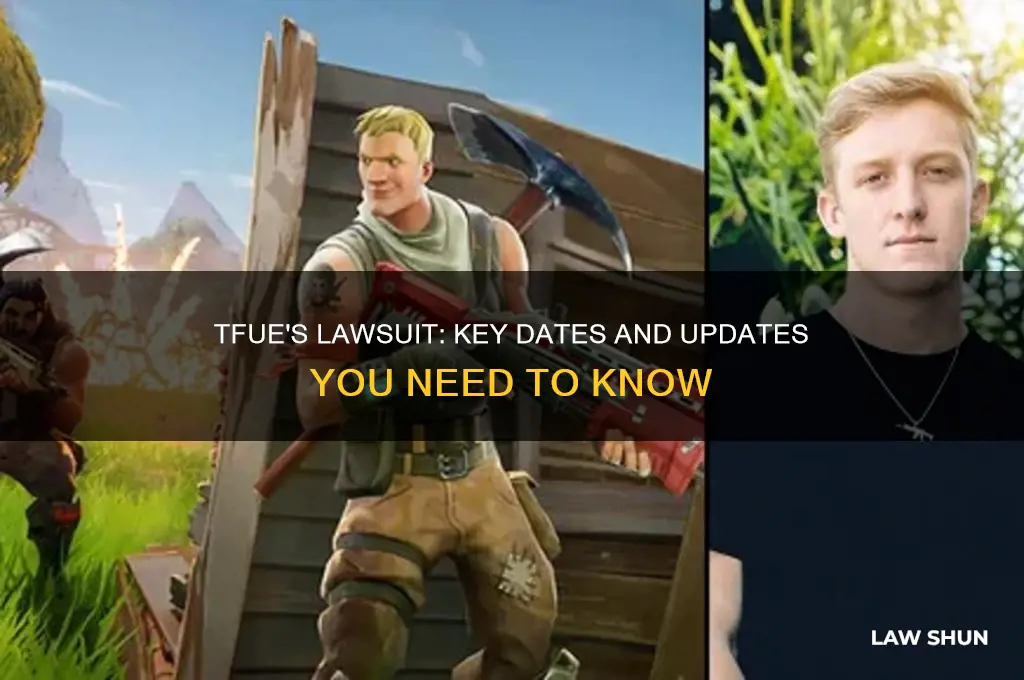 when is tfues law suit