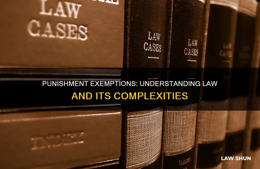 when is there no punishment for breaking a law
