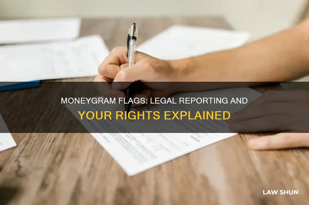 when moneygram flags you do they report you to law