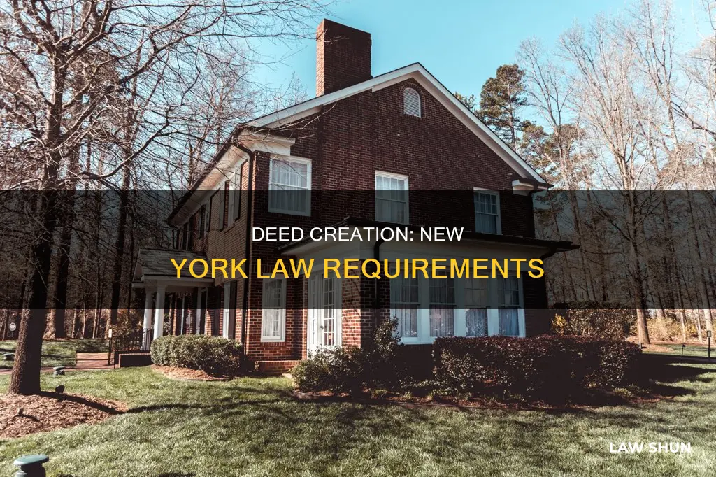 when must a deed be created ny law