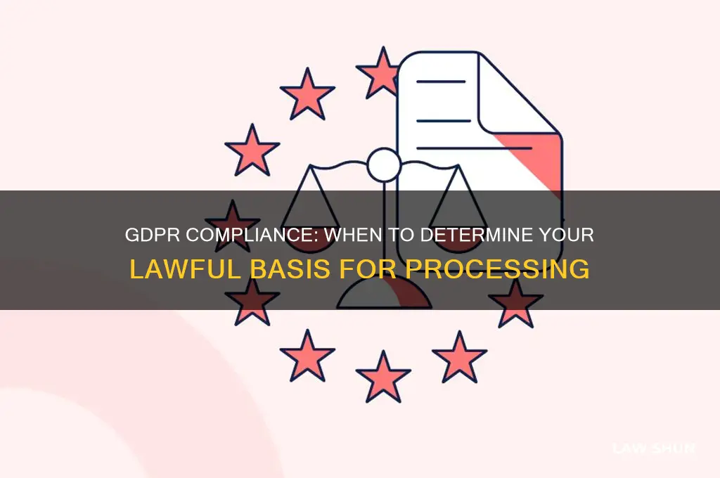 when must you determine your lawful basis for processing gdpr