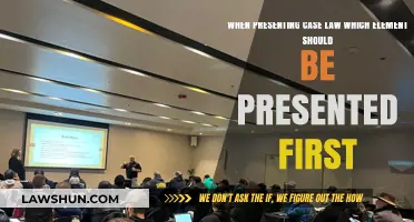 Case Law Presentations: What to Lead With