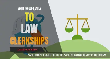 Best Time to Apply for Law Clerkships