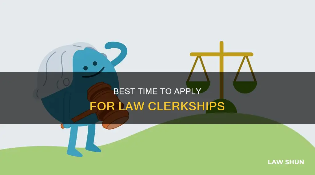 when should i apply to law clerkships