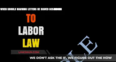 When to Issue Warning Letters: Labor Law Guidelines for Employers