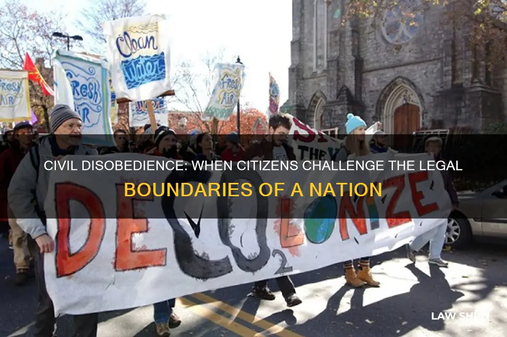 when the citizens of a country disobey laws
