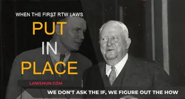 The Evolution of RTW Laws: When Did They Begin?