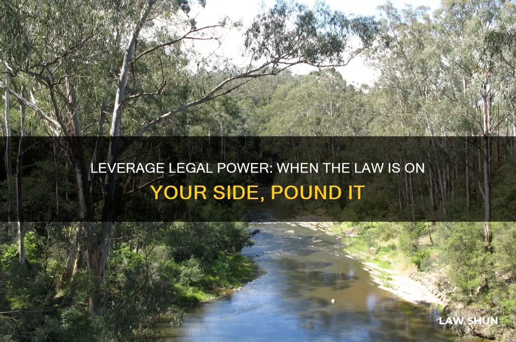 when the law is on your side pound the law