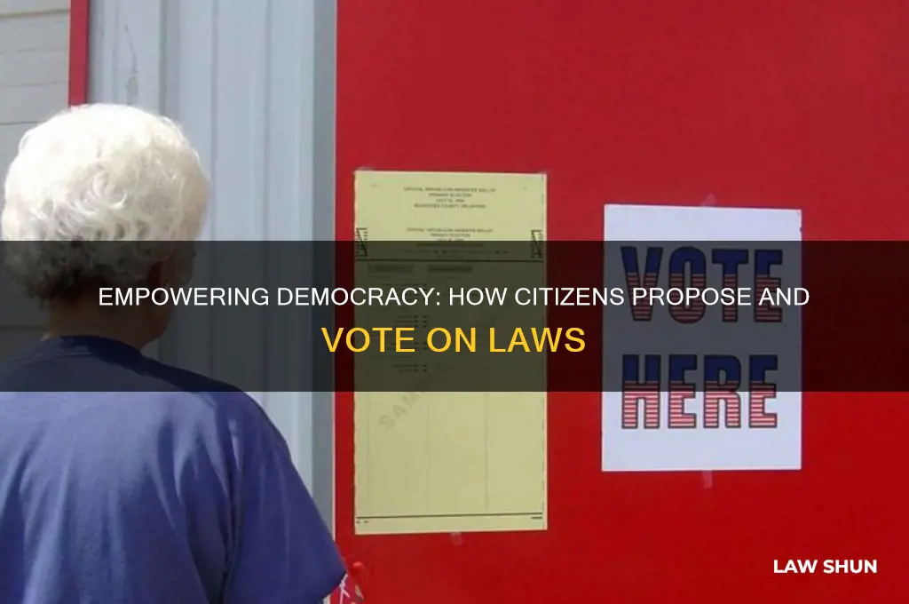 when the people propose and vote on a law
