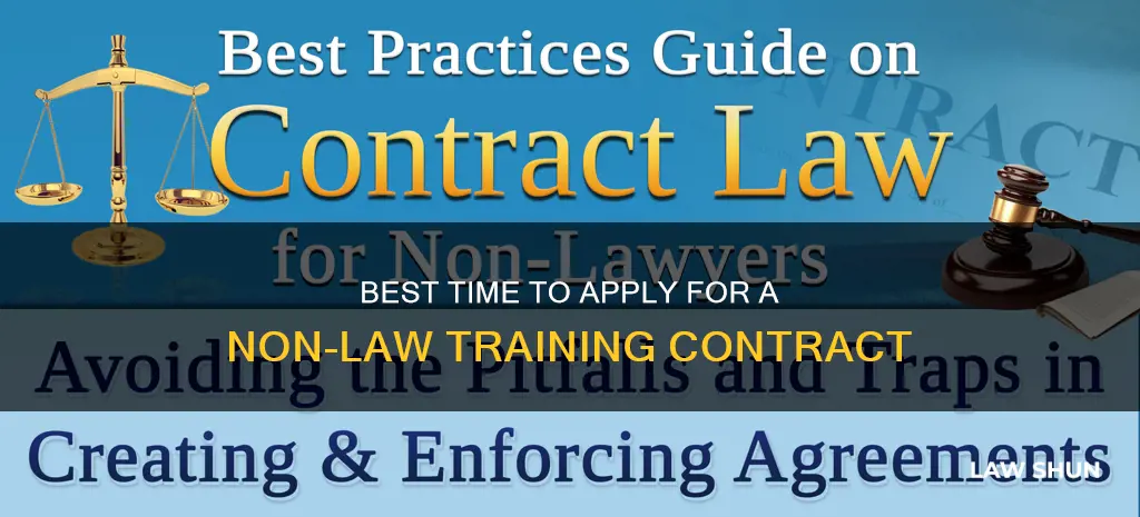 when to apply for a training contract non law