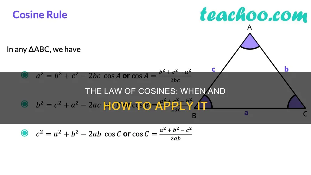 when to apply law of cosines