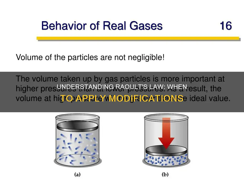 when to apply modified raoult