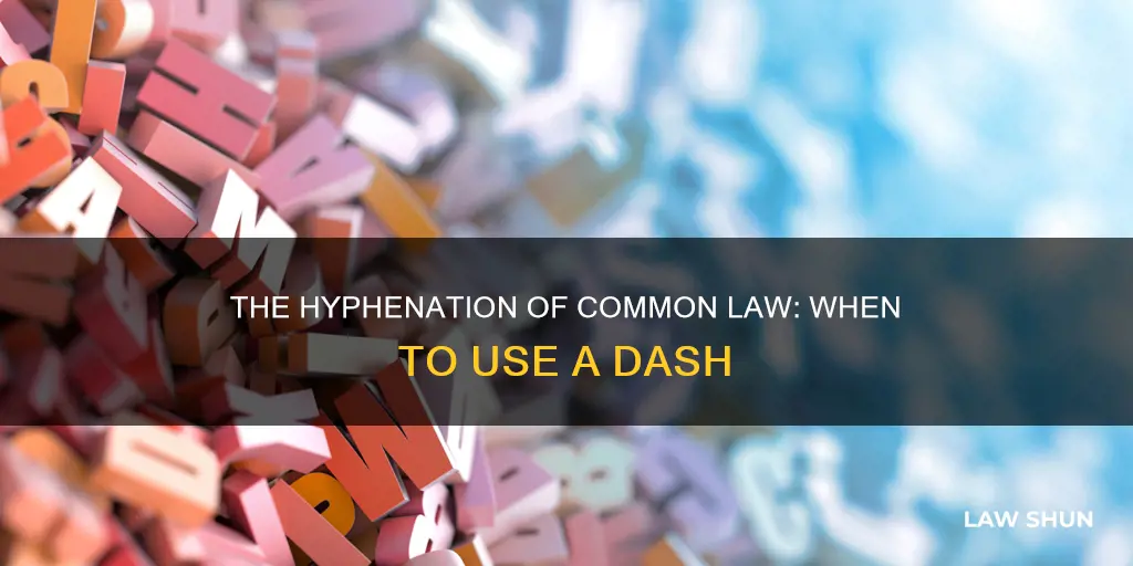 when to hypenate common law