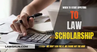 Law Scholarships: Application Timing for Success