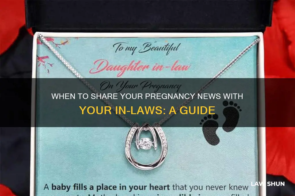 when to tell your in laws that you are pregnant