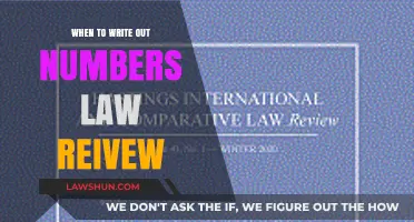Legal Writing Tips: When to Write Out Numbers in Law Reviews