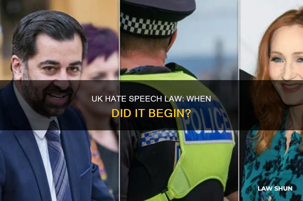 when uk hate speech law established