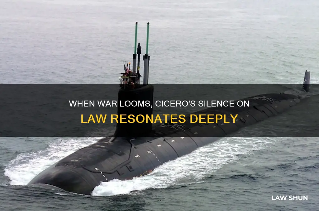 when war is at hand the law falls silent cicero