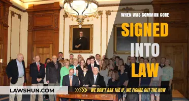 The Common Core: When Did It Become Law?