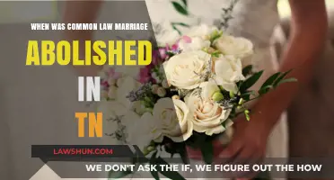 Tennessee's Abolition of Common Law Marriage