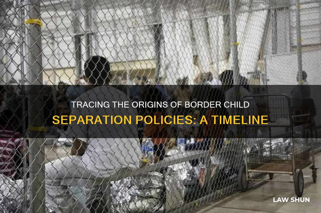 when was law written for seperating children at the border