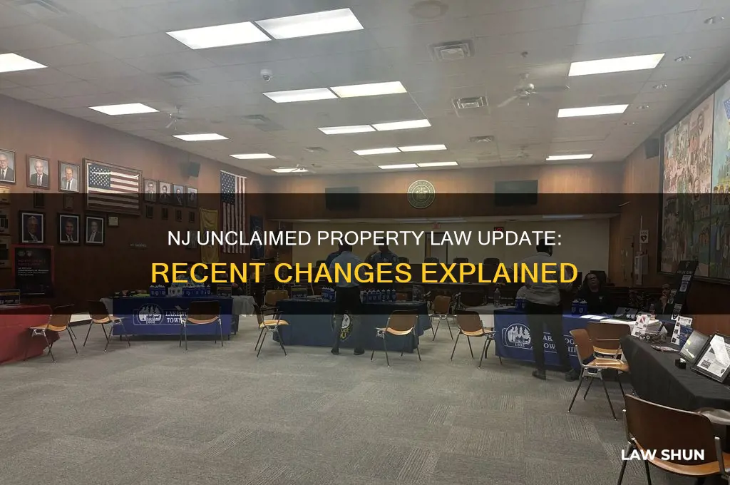 when was nj unclaimed property law updated