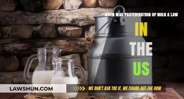 When Did Milk Pasteurization Become Law in the US?