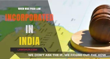 History of Posh Law in India