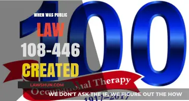 The Birth of Public Law 108-446