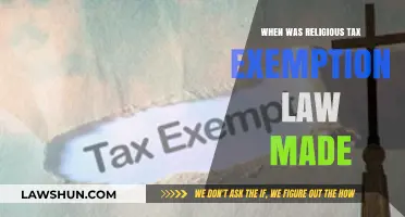 The History of Religious Tax Exemption Laws