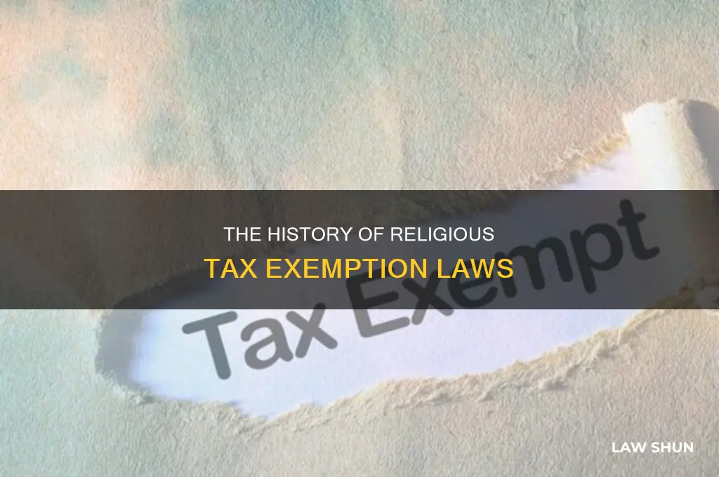 when was religious tax exemption law made