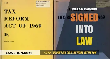 Tax Reform Law: When Was It Enacted?
