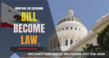 California Bill: Law and History