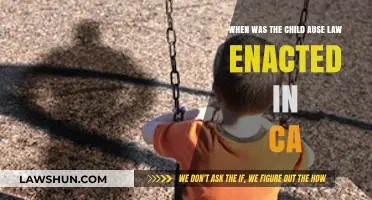 California's Child Abuse Law: When Was It Enacted?