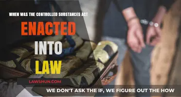 The Controlled Substances Act: Enactment Date and Historical Context