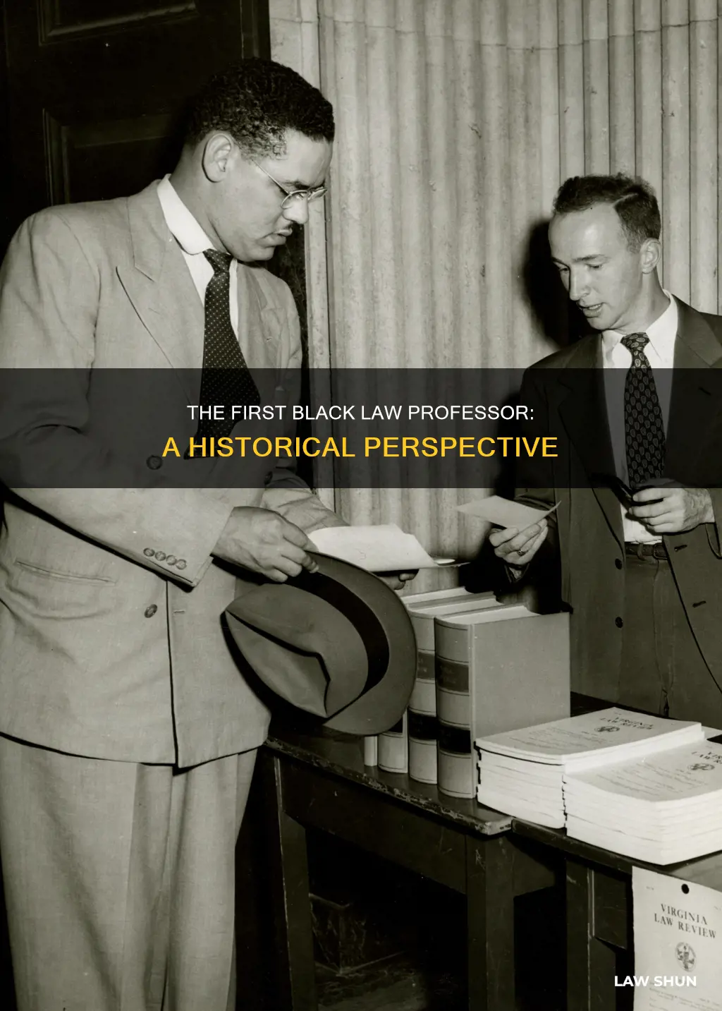when was the first black law professor