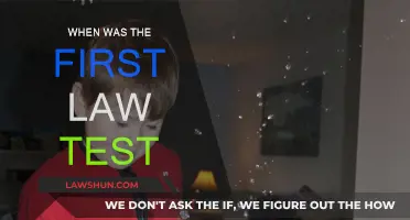 The First Law Test: A Historical Perspective