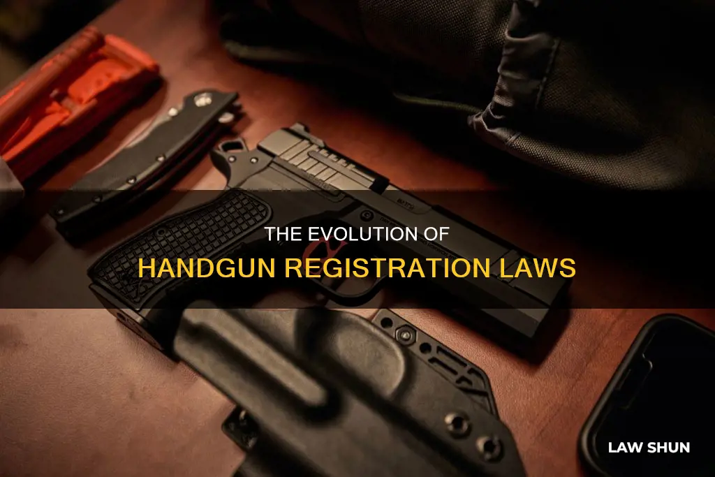 when was the first law written for handgun registration