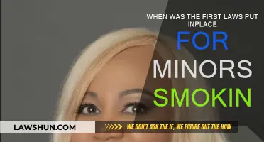 The First Laws Against Minors Smoking