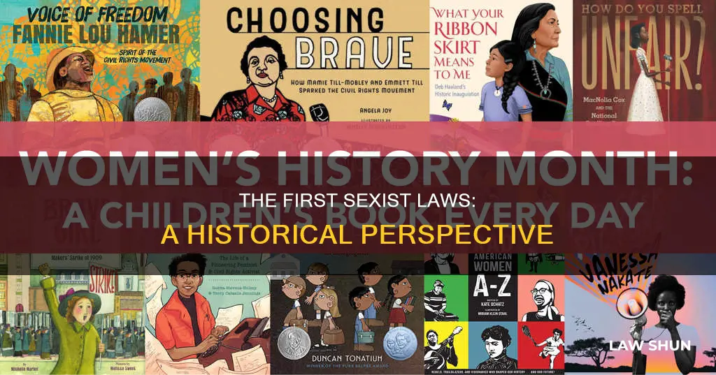 when was the first sexist laws created