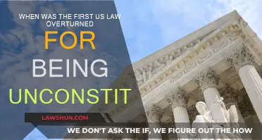 The First Unconstitutional US Law: What Was It?