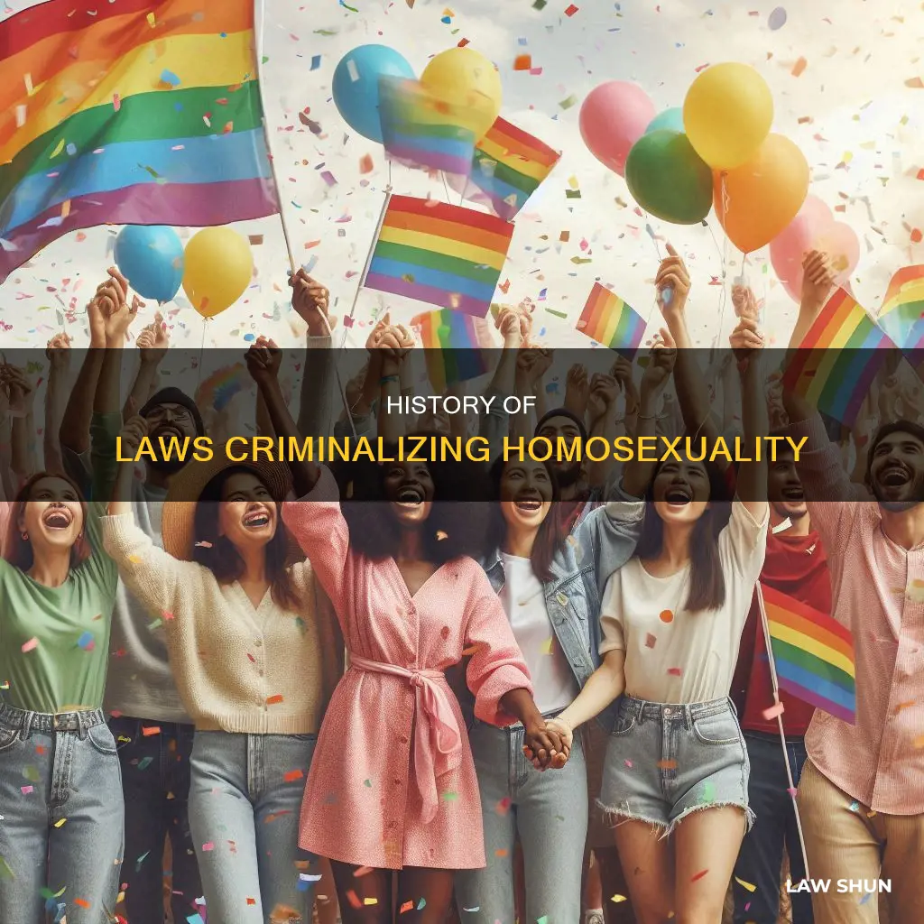 when was the law against homosexuality created