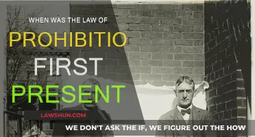 The Prohibition Law: When Was It First Proposed?