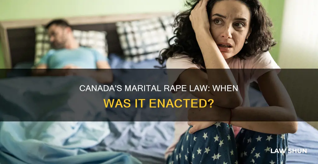 when was the marital rape law enacted in canada