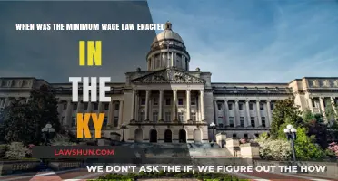 Kentucky's Minimum Wage Law: A Historical Enactment Timeline Explored