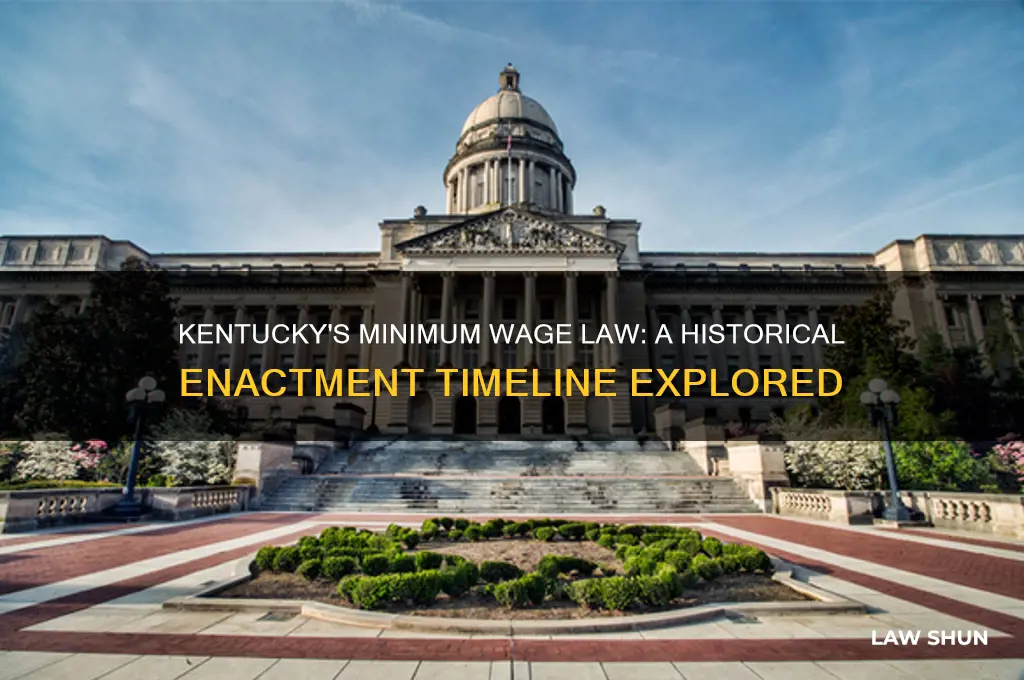 when was the minimum wage law enacted in the ky