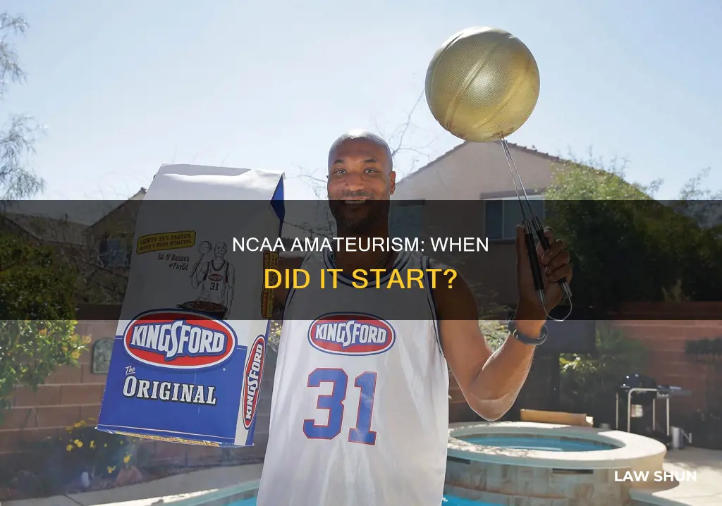 when was the ncaa law for amaterism created