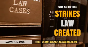 Three Strikes Law: When Did It Begin?