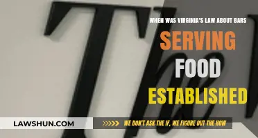 Virginia's Food-Serving Bar Law: Origins and Establishment Date Explained